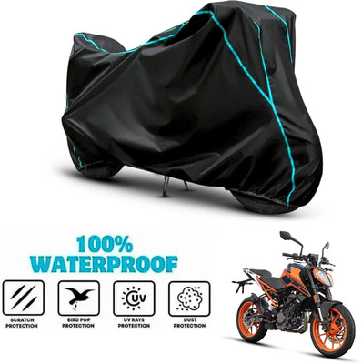 SnehaSales Waterproof Two Wheeler Cover for KTM(200 Duke, Black)