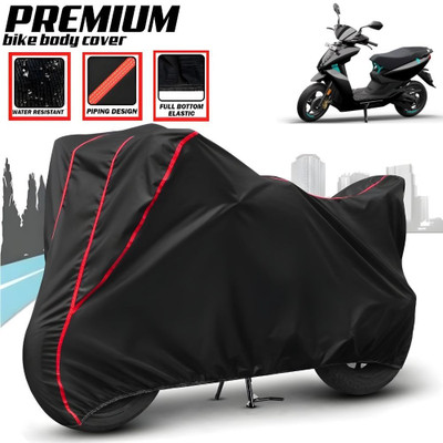 CAROXON Waterproof Two Wheeler Cover for Bajaj(450 X, Black, Red)