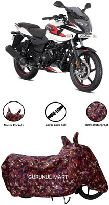 gurukul mart Waterproof Two Wheeler Cover for Bajaj(Pulsar, Black)