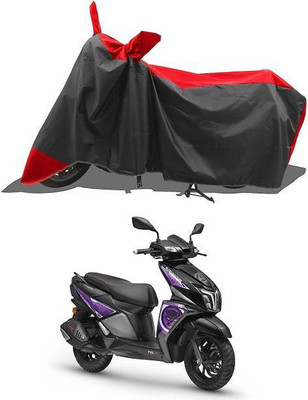 RAAMKM Two Wheeler Cover for TVS(NTORQ, Red, Black)