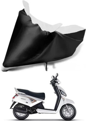 Variety Products Collection Waterproof Two Wheeler Cover for Mahindra(Gusto Electric BS6, White, Black)
