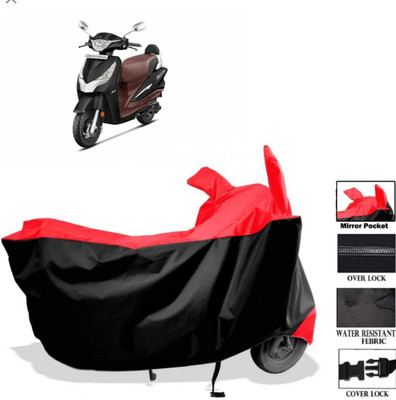 AIKOZIYA Two Wheeler Cover for Hero(Destini 125, Black, Red)