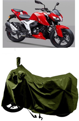 SUGASHRI Waterproof Two Wheeler Cover for TVS(Apache RTR 310, Green)