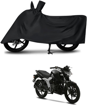 KEDIT Two Wheeler Cover for TVS(Apache RTR 160 4V, Black)