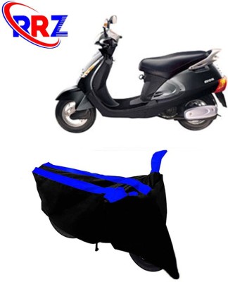 RRZ Waterproof Two Wheeler Cover for Kinetic(Nova EX, Black, Blue)