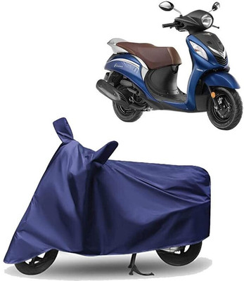 KEDIT Two Wheeler Cover for Yamaha(Fascino 125, Blue)