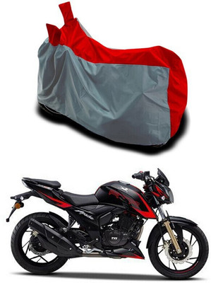 DeepShakshi AUTOMOTIVE Waterproof Two Wheeler Cover for TVS(Apache RTR 200 4V, Grey)