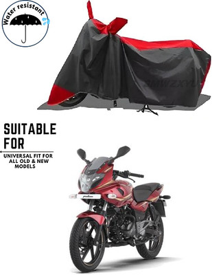 smwzxyu Waterproof Two Wheeler Cover for Bajaj(Red, Black)