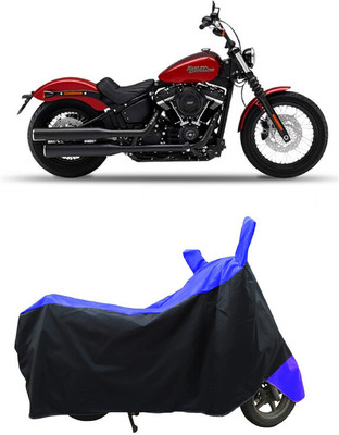 Coxtor Waterproof Two Wheeler Cover for Harley Davidson(Street Bob, Blue)