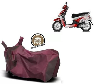 OliverX Waterproof Two Wheeler Cover for Mahindra(Gusto Electric, Maroon)