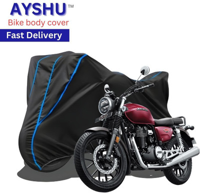 AYSHU Waterproof Two Wheeler Cover for Honda(CB350RS, Black, Red)