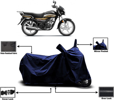 Amexride Two Wheeler Cover for Hero(CD 110 Dream, Blue)