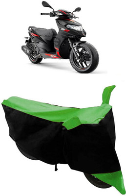 HEMSKAR Two Wheeler Cover for Aprilia(SR 150, Black, Green)
