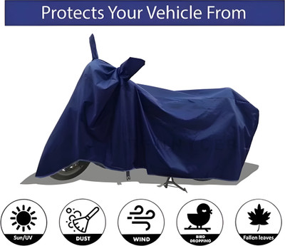smwzxyu Waterproof Two Wheeler Cover for TVS, Hero(Splendor I Smart, Blue)
