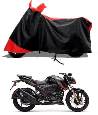 KEDIT Two Wheeler Cover for TVS(Apache RTR 200 4V, Red)