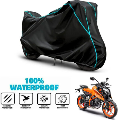ANTHUB Waterproof Two Wheeler Cover for KTM(Duke 390, Black)