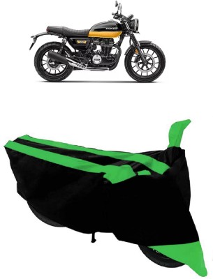 ABORDABLE Two Wheeler Cover for Honda(CB350RS, Black, Green)