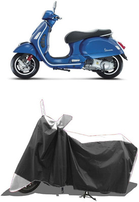 SUGASHRI Waterproof Two Wheeler Cover for Vespa(GTS 300 BS6, White, Black)
