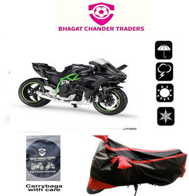bhagat chand traders Waterproof Two Wheeler Cover for Kawasaki(Ninja H2, Multicolor)