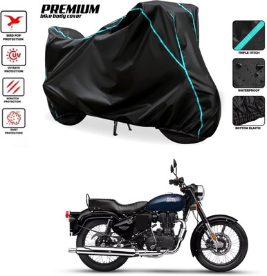 SThanaveX Waterproof Two Wheeler Cover for Royal Enfield(Bullet Electra Twinspark, Black)
