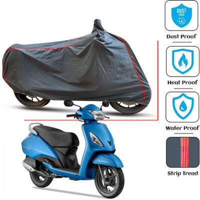 FAMEXON Waterproof Two Wheeler Cover for TVS(Jupiter, Grey)