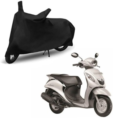 Mdstar Two Wheeler Cover for Hero, Honda, TVS, Yamaha, Hero Electric, Universal For Bike(Fascino, Black)