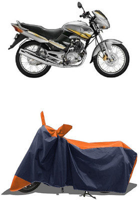 SUGASHRI Waterproof Two Wheeler Cover for Yamaha(Gladiator Graffitti, Orange, Blue)