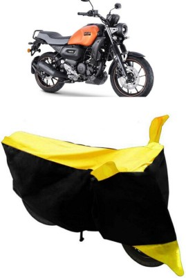 ABORDABLE Two Wheeler Cover for Yamaha(FZ-X, Black, Yellow)