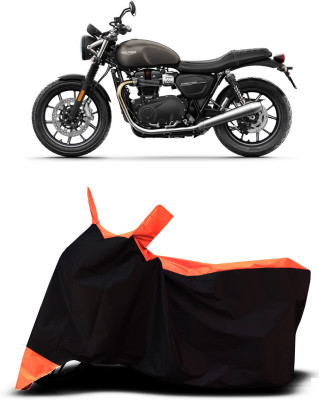 VESMEI Two Wheeler Cover for Triumph(Street Twin BS6, Orange)