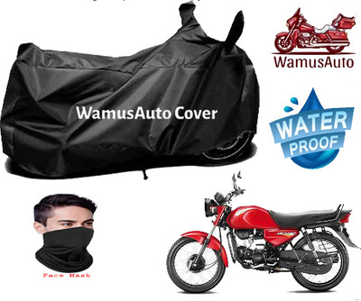 Wamus Auto Waterproof Two Wheeler Cover for Hero(HF Dawn, Black)