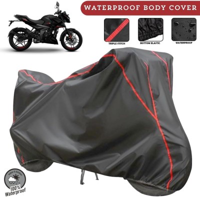 MADAFIYA Two Wheeler Cover for Bajaj(Pulsar NS 160, Grey, Red)