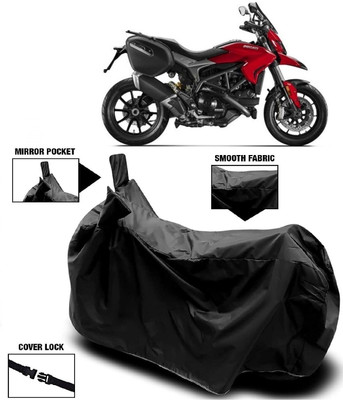 MMSSTAR Waterproof Two Wheeler Cover for Ducati(Hyperstrada, Black)