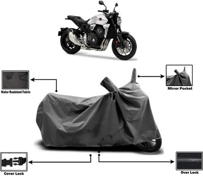 Amexride Two Wheeler Cover for Honda(CB 1000R, Grey)