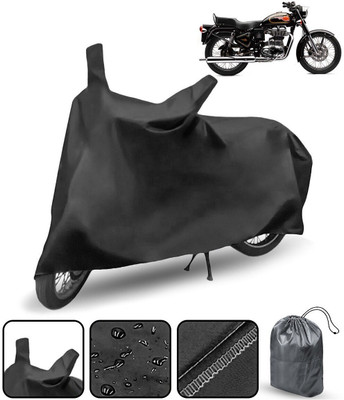 CARNEST Waterproof Two Wheeler Cover for Royal Enfield(Bullet 500, Black)