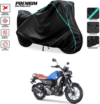 MADAFIYA Waterproof Two Wheeler Cover for Yamaha(Black, Blue)