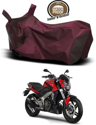 AutoTiger Waterproof Two Wheeler Cover for Bajaj(Pulsar 250, Maroon)