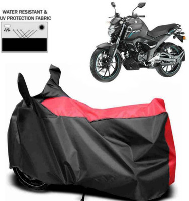smwzxyu Waterproof Two Wheeler Cover for Yamaha(FZ FI BS6, Black, Red)