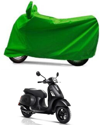 Furious3D Two Wheeler Cover for Piaggio(Vespa, Green)