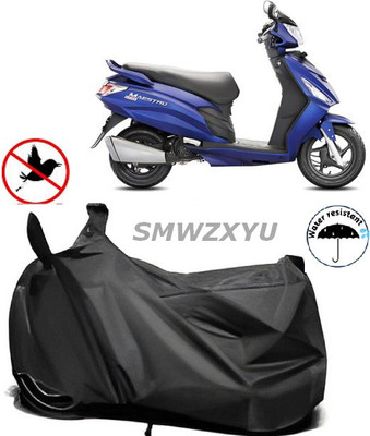smwzxyu Waterproof Two Wheeler Cover for Hero(Maestro Electric, Clear, Black)