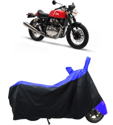 Coxtor Waterproof Two Wheeler Cover for Royal Enfield(Continental GT, Blue)