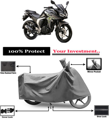 Amexride Two Wheeler Cover for Yamaha(Fazer-FI BS6, Grey)