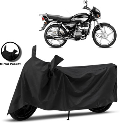 HWSXQAE Waterproof Two Wheeler Cover for Hero(Splendor Plus, Black)