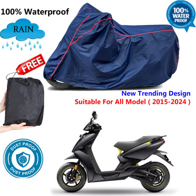 AUTOCAD Waterproof Two Wheeler Cover for Ather(450, Blue, Red)