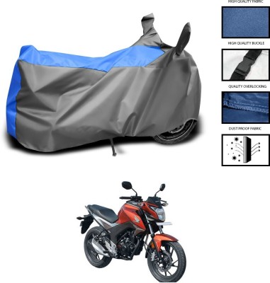 DeepShakshi AUTOMOTIVE Two Wheeler Cover for Honda(CB Hornet 160R, Grey, Blue)