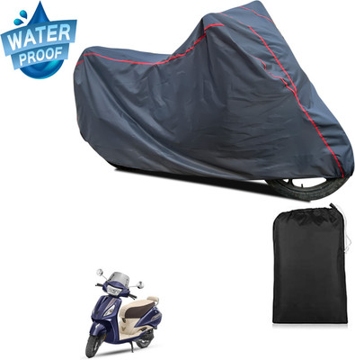 PAGORA Waterproof Two Wheeler Cover for TVS(Jupiter, Grey)