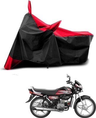 AASHTIK MART Two Wheeler Cover for Universal For Bike(HF Deluxe i3s, Red, Black)