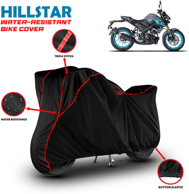 HILLSTAR Waterproof Two Wheeler Cover for Yamaha(MT-15, Black, Red)