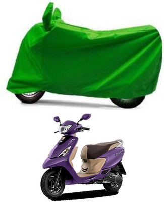 Furious3D Two Wheeler Cover for TVS(Scooty Zest 110, Green)