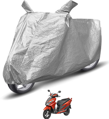 Auto Hub Waterproof Two Wheeler Cover for Honda(Grazia, Silver)