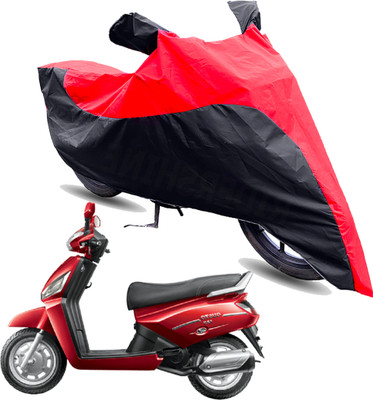 FurniGully Two Wheeler Cover for Mahindra(Gusto 125, Red, Black)